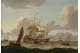 Toegeschreven aan Adam Silo. Hollandse oorlogsschepen op woelige zee