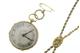 Geelgouden chatelaine / horlogeketting met horlogesleutel met geelgouden dames zakhorloge