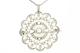 Platina Edwardian broche /hanger bezet met diamanten