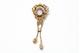 Gouden neorenaissance pendant broche/hanger