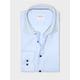 Hemd - Modernfit - Blauwe knopen - Lange mouw