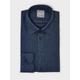 Linnen Hemd -Slimfit - Blauw Donker