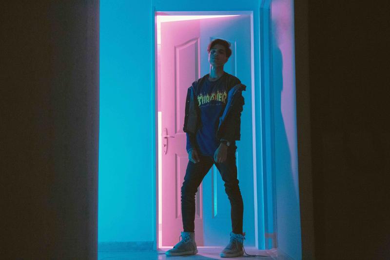 Blauw-roze Instagram kleuren Voorbeeld Instagram videostijl