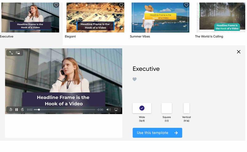 Video templates