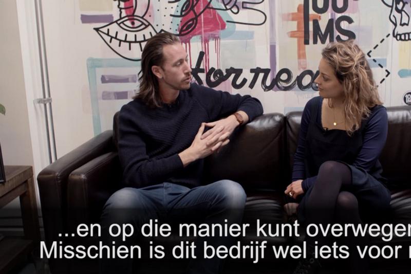 Eenvoudig interview met 1 camera Interview filmen met twee personen