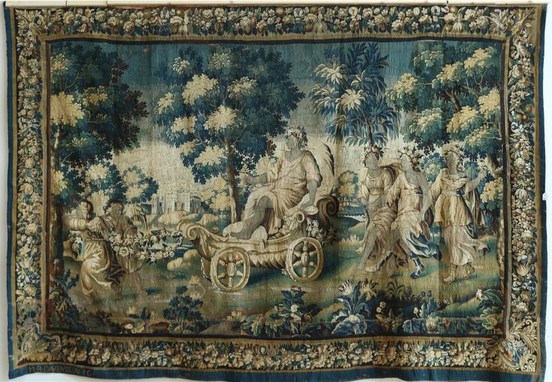Handgeweven Aubusson wandkleed Handgeweven Aubusson wandkleed